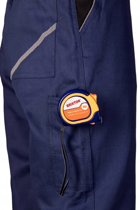 Spodnie robocze monterskie Bawełna 100% granatowe do pracy Brixton r. 48