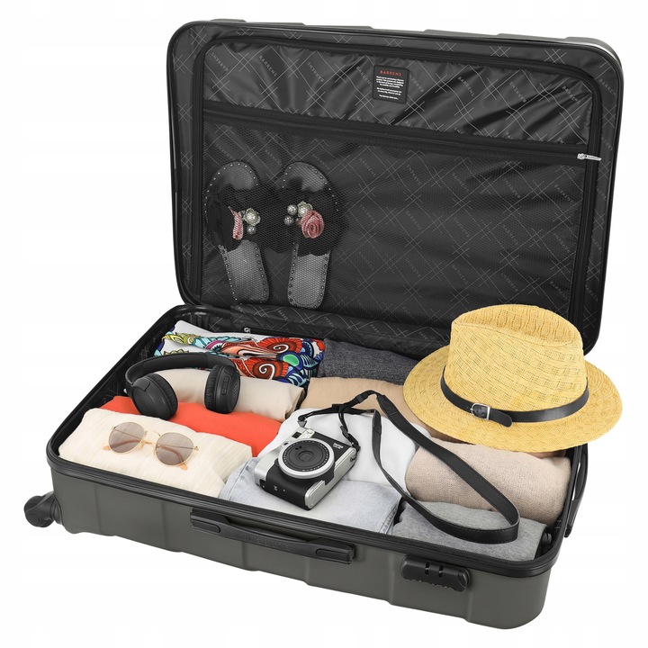 Duża Twarda WALIZKA Podróżna Bagaż REJESTROWANY Pojemna TORBA XXL 4 KÓŁKA