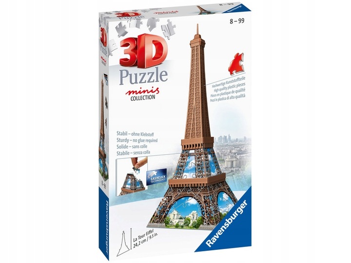 Puzzle 3D RAVENSBURGER Mini budowle Wieża Eiffla