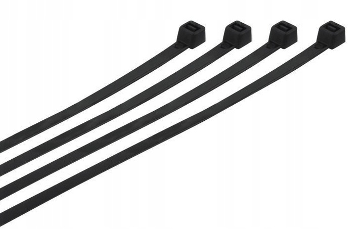 MOCNE OPASKI ZACISKOWE KABLOWE TRYTKI UV CZARNE 3,6x300 JAKOŚĆ