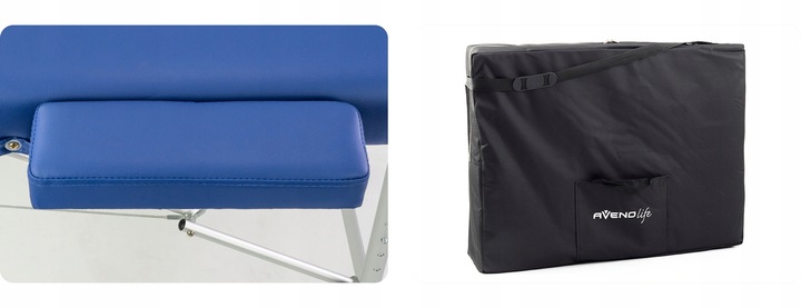 ŁÓŻKO STÓŁ DO MASAŻU SKŁADANY ALUMINIOWY 3 SEGMENTY ADELE PIANKA 5CM HABYS