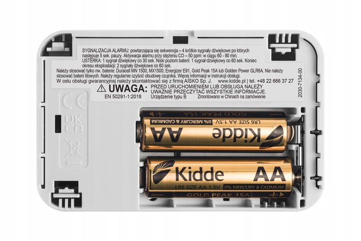 czujnik czadu KIDDE 2030-DCR ,czujnik tlenku węgla bateryjny ,rok prod 2025