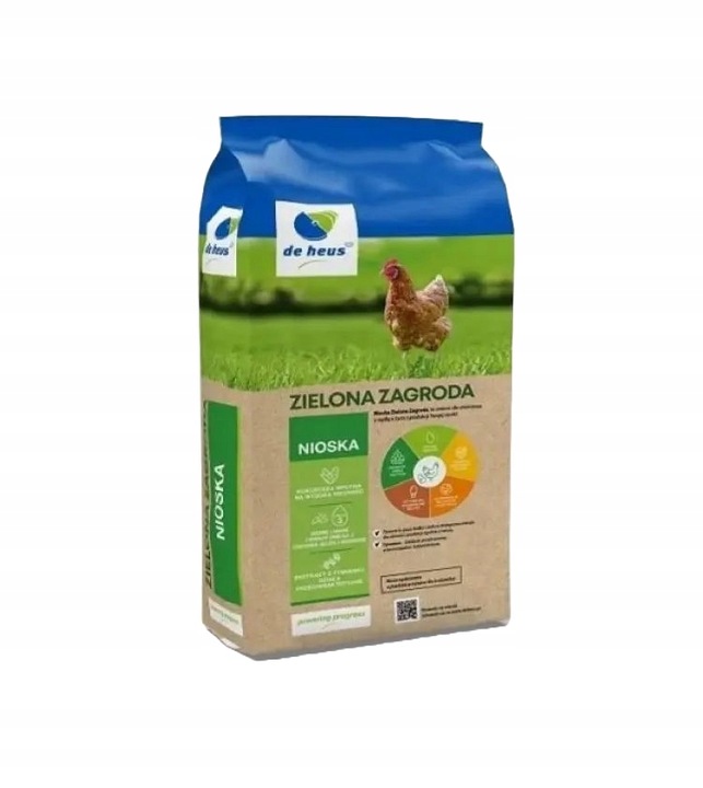 Pasza dla kur niosek: zielona zagroda nioska - kruszonka De Heus 25kg