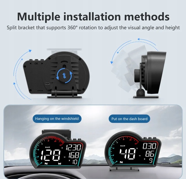 G16 Hud Cyfrowy prędkościomierz GPS do uniwersalnego wyświetlacza