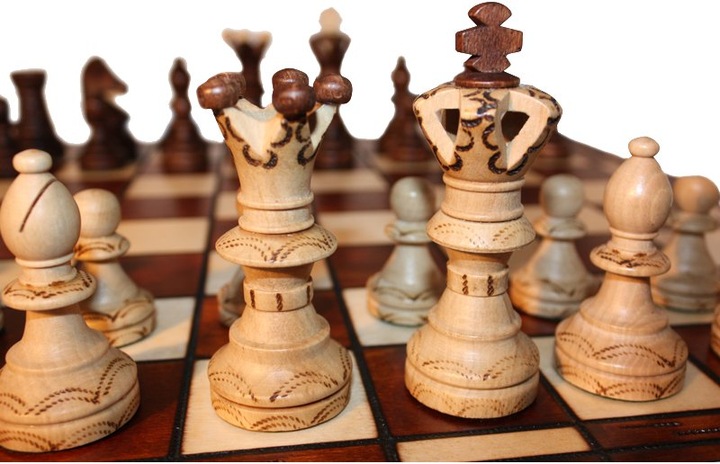 SZACHY AMBASADOR ORYGINAŁ 54 x 54 cm PUDEŁKO LUX