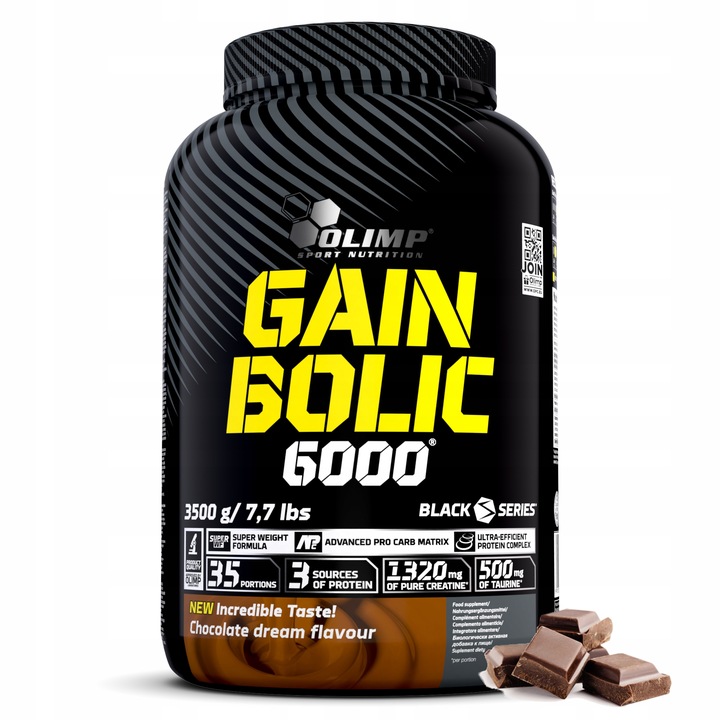 OLIMP GAIN BOLIC 6000 3500g BIAŁKO WPC WHEY MASA