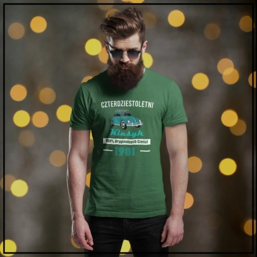 PREZENT NA 30 40 50 60 70 URODZINY DLA TATY FACETA MĘSKA KOSZULKA KLASYK