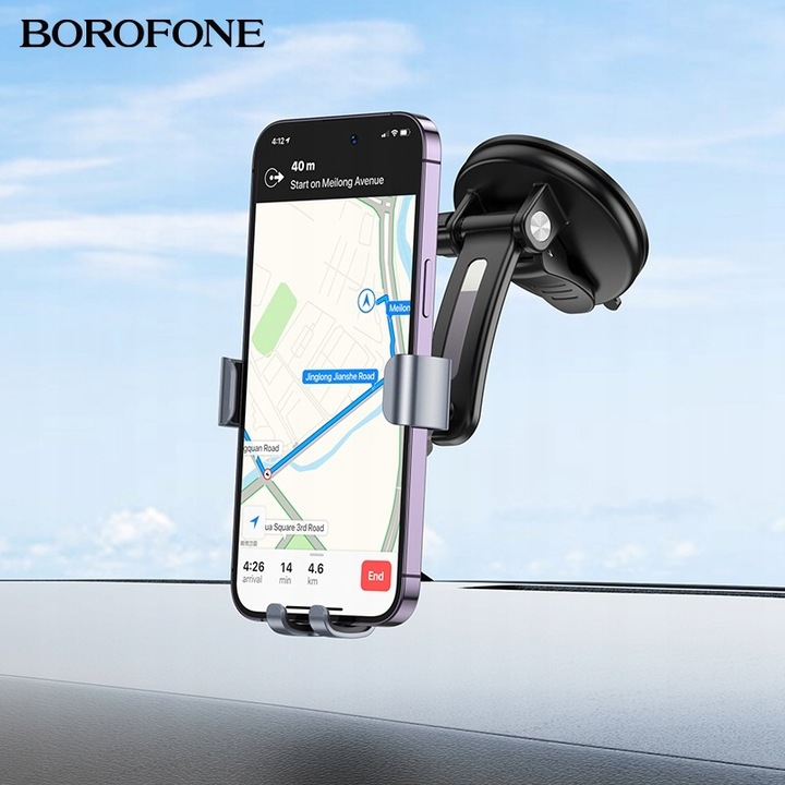 Uchwyt grawitacyjny do telefonu na deskę kokpit konsolę szybę auta pojazdu