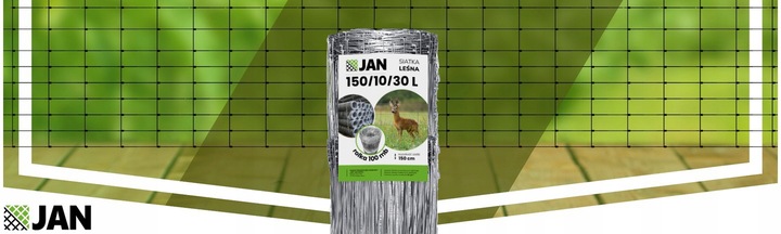 Siatka Leśna Ogrodzeniowa 150/10/30 L 100m Uchwyty Łatwego Montażu gratis