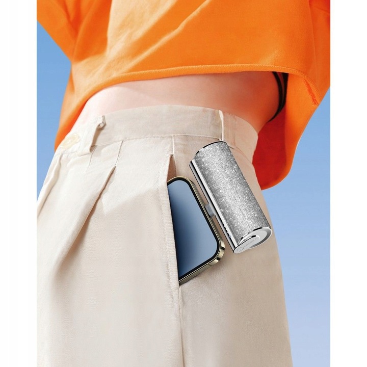 Powerbank VEGER PlugOn 5000mAh na podróż 12W wbudowane złącze USB C lekki