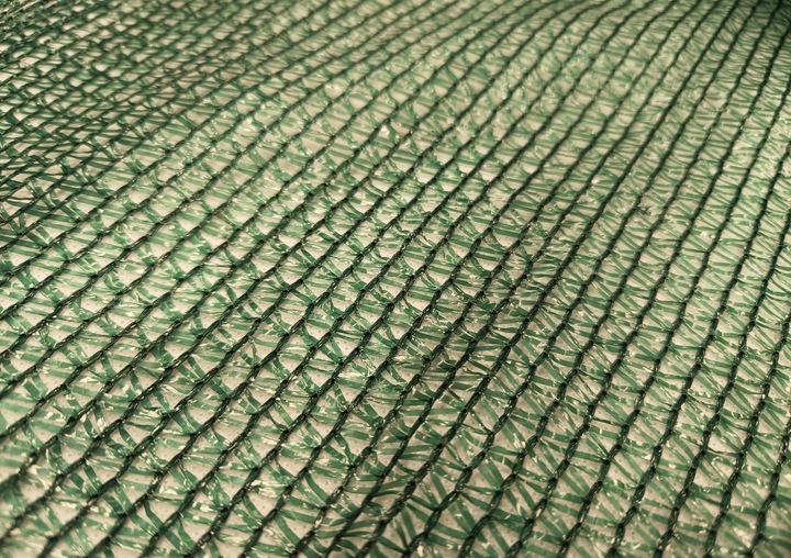 SIATKA CIENIUJĄCA MATA OSŁONA PŁOT OGRODZENIE 1,5x50m 62%+OPASKI UV ZIELONA