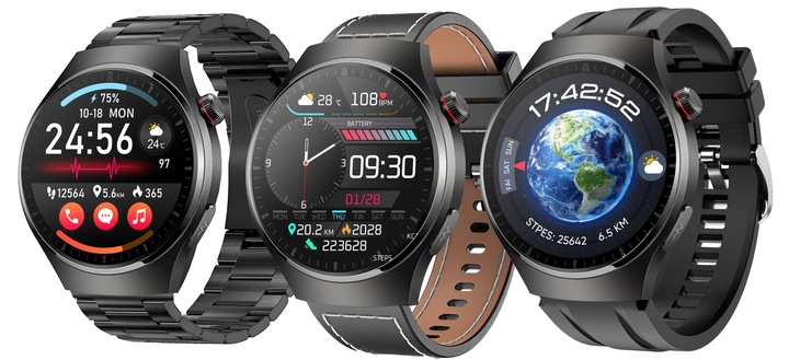Zegarek Smartwatch AMOLED POMIAR CURKU EKG Glukoza BMI ROZMOWY CIŚNIENIE