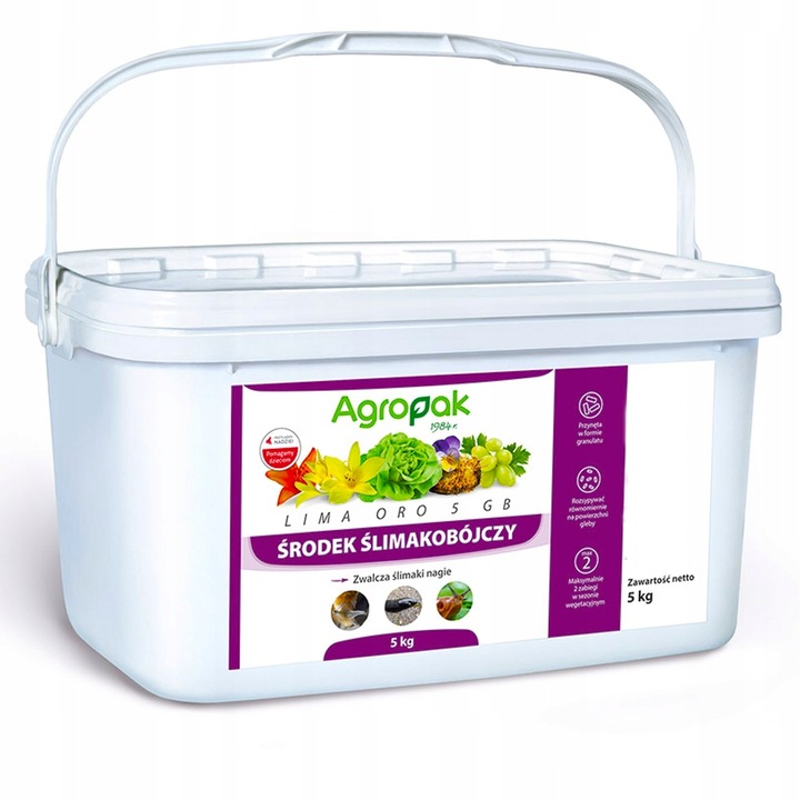 Granulat na ślimaki Lima Oro 5GB ślimakobójczy niebieskie granulki 5kg