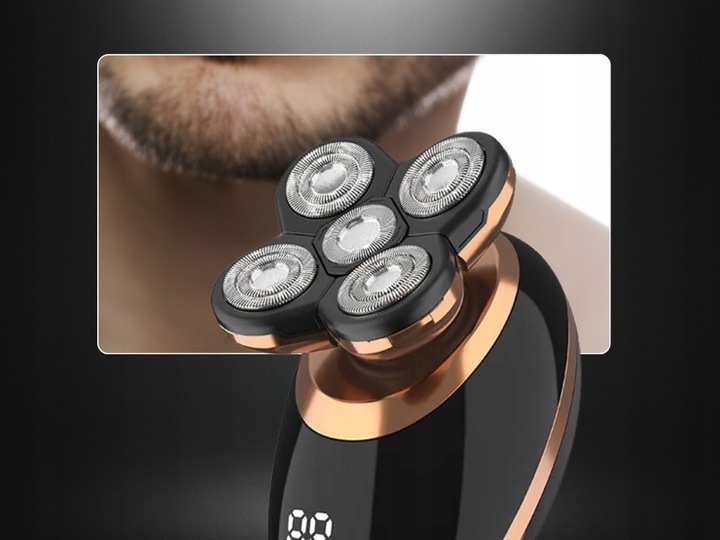 GOLARKA MĘSKA TR5-PRO TRYMER MASZYNKA DO BRODY GŁOWY TWARZY WŁOSÓW ALPHA