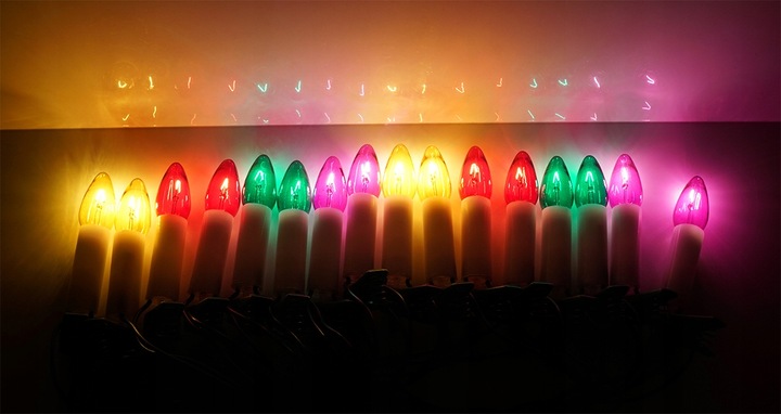 Lampki choinkowe tradycyjne Światełka na choinkę Retro PRL Żabki Świeczki 5