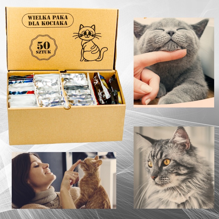 Karma mokra dla kota Saszetka Mix Smaków Wielka Paka Dla Kociaka 50 szt.