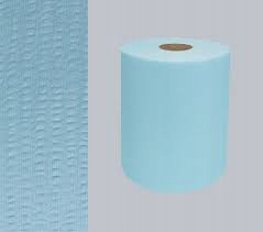 Czyściwo włókninowe krepowane turkusowe 30x38, 350 listków waga 2,2kg ROLKA