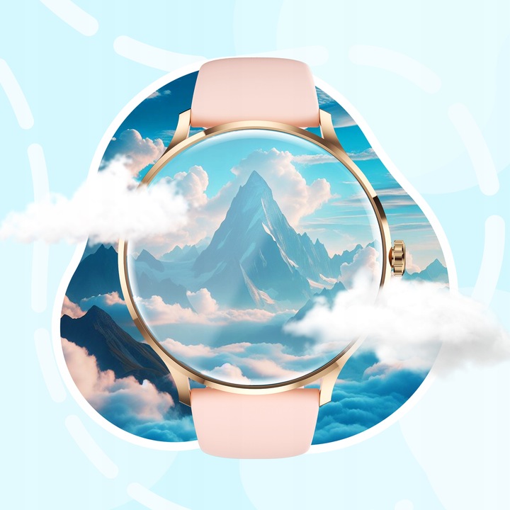 SMARTWATCH ZEGAREK DAMSKI MENU POLSKIE SPORT PULS ROZMOWY SMART WATCH PL