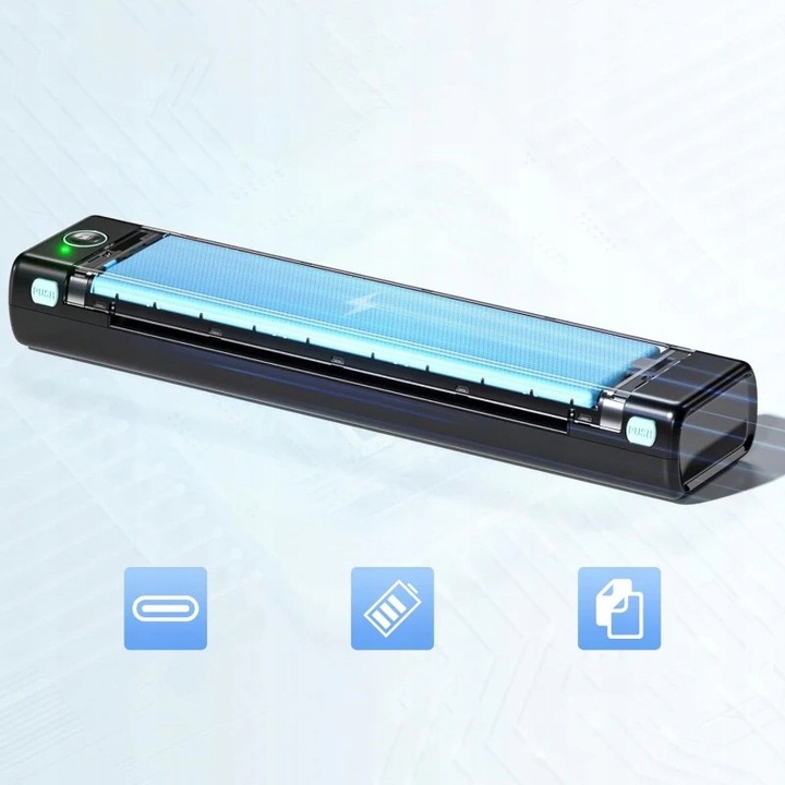 Przenośna termiczna drukarka Phomemo M08F BT do dokumentów bezprzewodowa A4