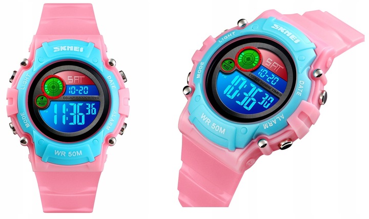 SUPER ZEGAREK DZIECIĘCY KOLOROWE LED NOWY MODEL DLA CHŁOPCA DLA DZIEWCZYNKI