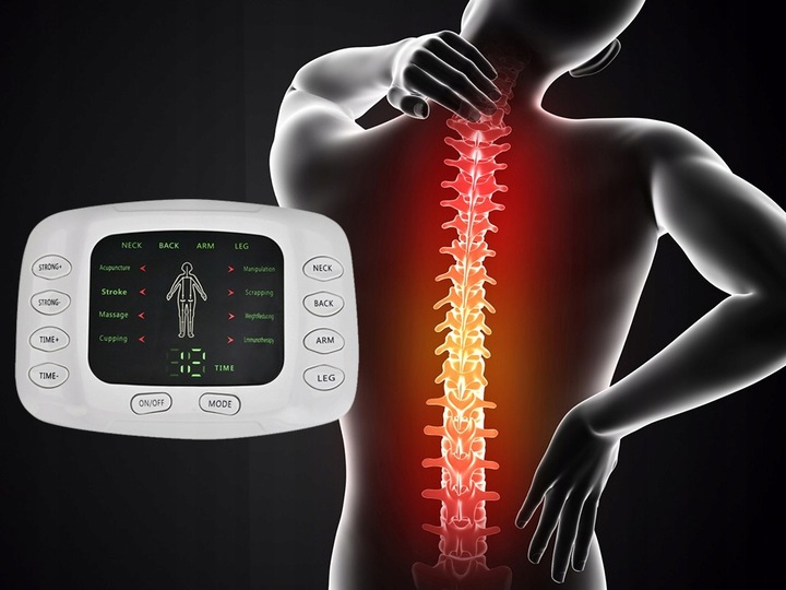 ELEKTROSTYMULATOR MIĘŚNI NERWÓW EMS TENS MOCNY