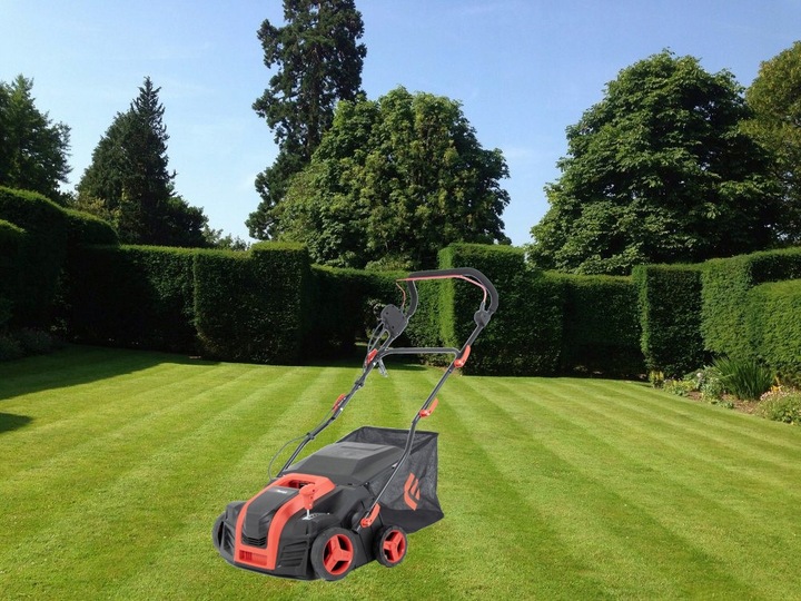 MOCNY AERATOR WERTYKULATOR ELEKTRYCZNY KOSZ 55L 3w1 40cm AREATOR FAWORYT