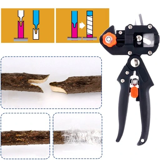 SEKATOR DO SZCZEPIENIA DRZEW I KRZEWÓW ETUI 3 MATRYCE x2 TAŚMA DO SZCZEPIEŃ