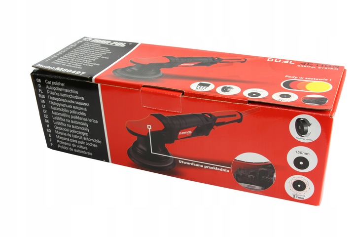 POLERKA SAMOCHODOWA szlifierka OSCYLACYJNA Z REGULACJĄ DUAL ACTION + GĄBKI
