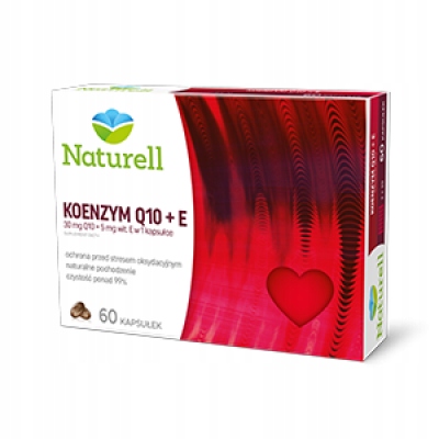 Naturell Koenzym Q-10+E, 60 kapsułek