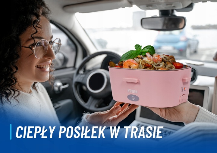 ELEKTRYCZNY LUNCH BOX POJEMNIK PODGRZEWACZ OBIADU DO BIURA AUTA TIRA 12/24V