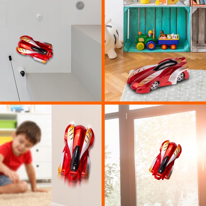 SAMOCHÓD JEŻDŻĄCY PO ŚCIANACH AUTO WYŚCIGÓWKA NA PILOTA ZDALNIE STEROWANE