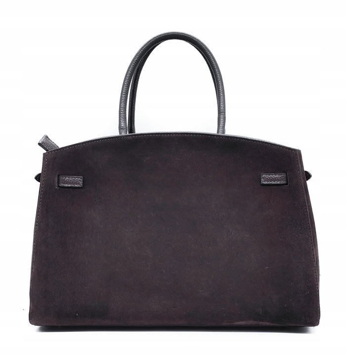 Torebka skóra zamszowa czekoladowa VeraPelle