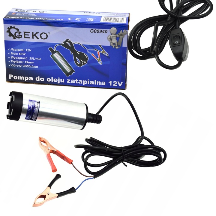 POMPKA POMPA CPN PALIWA OLEJU ROPY WODY 12V 52MM