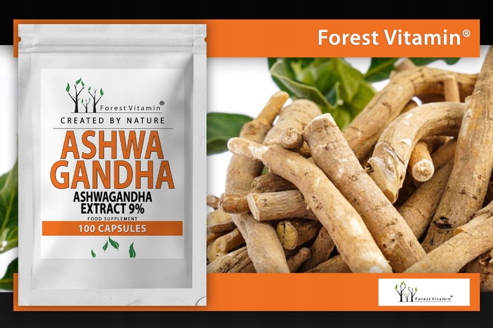 FOREST ASHWAGANDHA EKSTRAKT 700mg 9% NAJMOCNIEJSZA