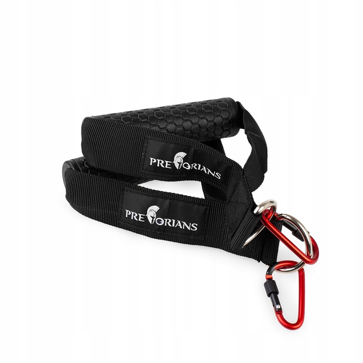 UCHWYT DO WYCIĄGU GÓRNEGO DOLNEGO ATLASU Z KARABIŃCZYKIEM 2szt