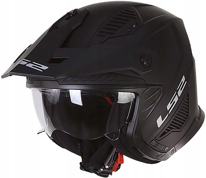 KASK MOTOCYKLOWY SZCZĘKOWY LS2 OF606 DRIFTER SOLID MATT BLACK - 06