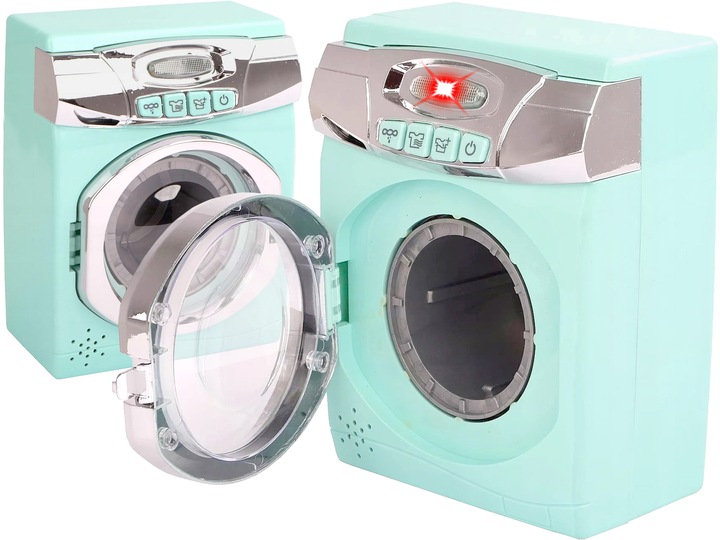 PRALKA AUTOMATYCZNA DLA DZIECI OBROTOWY BĘBEN WODA światło dźwięk Zabawkowa