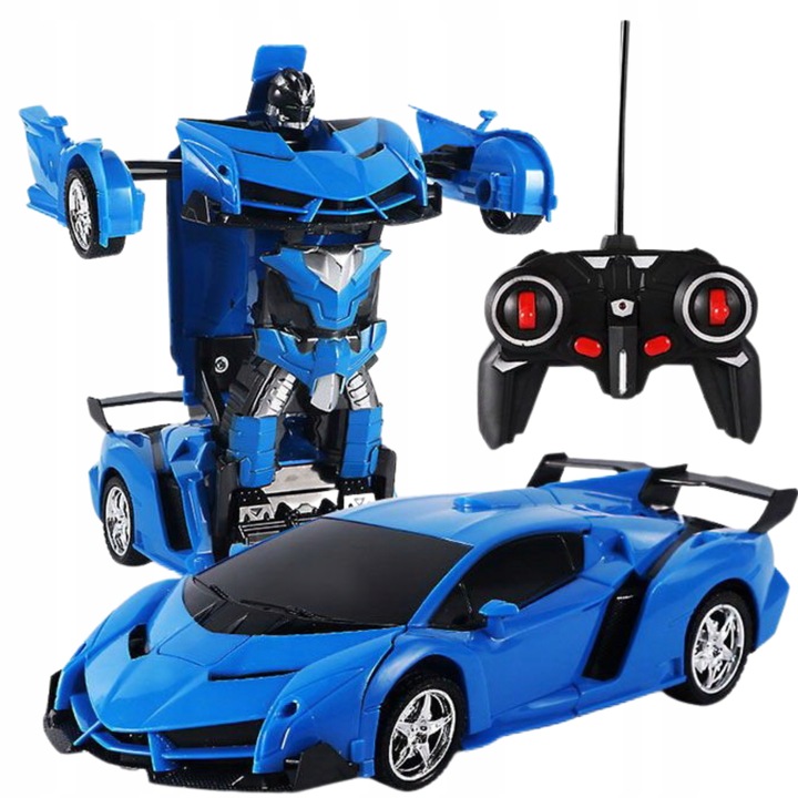 ROBOT TRANSFORMUJĄCY SIE W SAMOCHÓD LAMBO 2W1 AUTO NA PILOT RC DZIECI