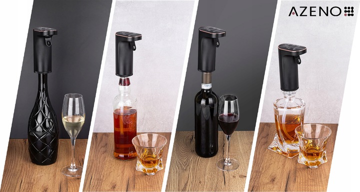 DOZOWNIK NALEWAK DO ALKOHOLU ELEKTRYCZNY DO WÓDKI WHISKEY WINA Z AERATOREM