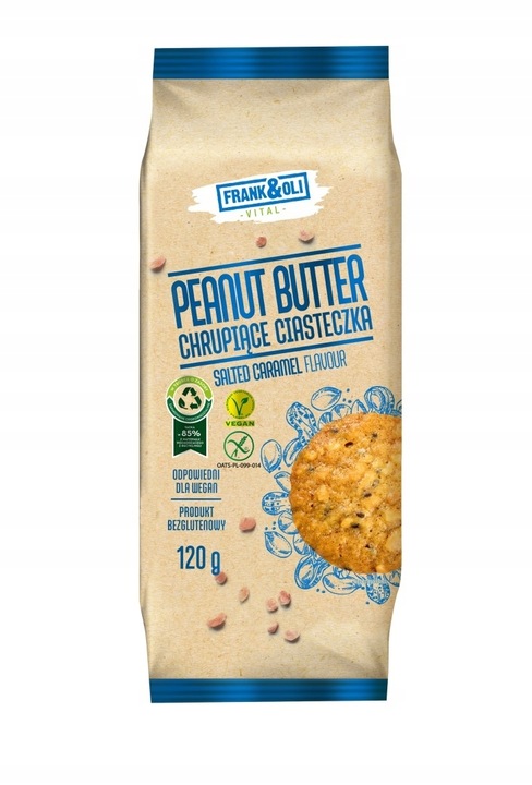 6x FRANK&OLI CIASTECZKA CHRUPIĄCE 120G MIX WSZYSTKICH SMAKÓW KARMEL JABŁKO