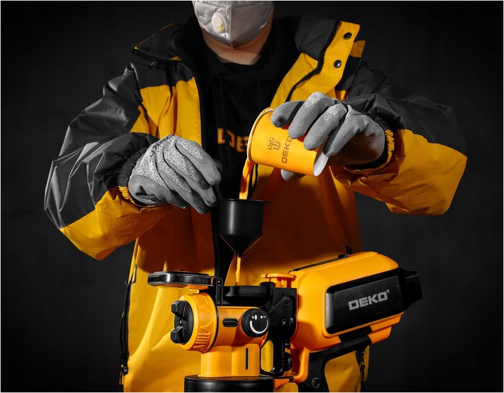 PISTOLET DO MALOWANIA ŚCIAN AGREGAT MALARSKI 3DYSZE 70 DIN ZESTAW XXL DEKO