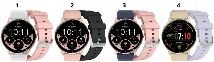 SMARTWATCH DAMSKI ZEGAREK GRAVITY ROZMOWY POLSKIE MENU +PASEK GRATIS GRAWER