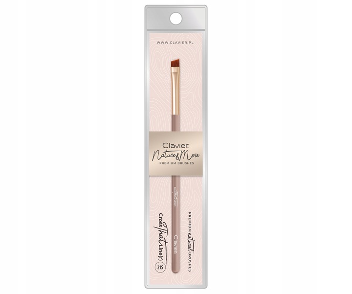 CLAVIER PĘDZELEK 21S ŚCIĘTY IDEALNY DO BRWI NATURALNE WŁOSIE