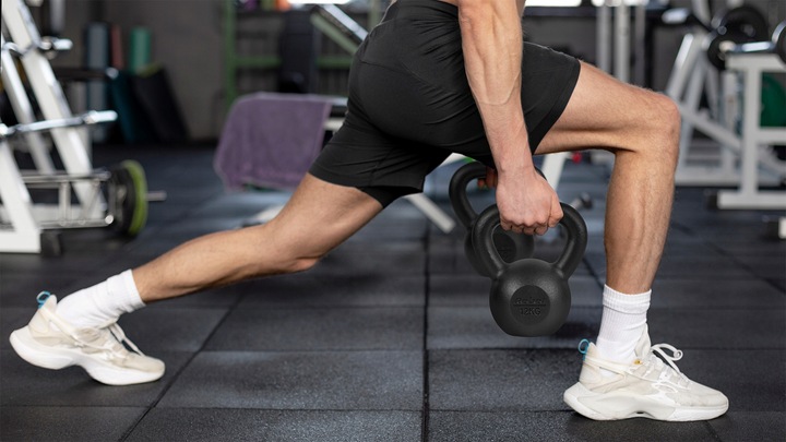 Kettlebell żeliwny 30kg kettle hantel obciążenie odważnik do ćwiczeń Rebel