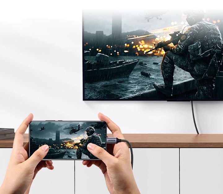 Kabel Adapter USB-C TYP C 3.1 do HDMI MHL 4K 2M