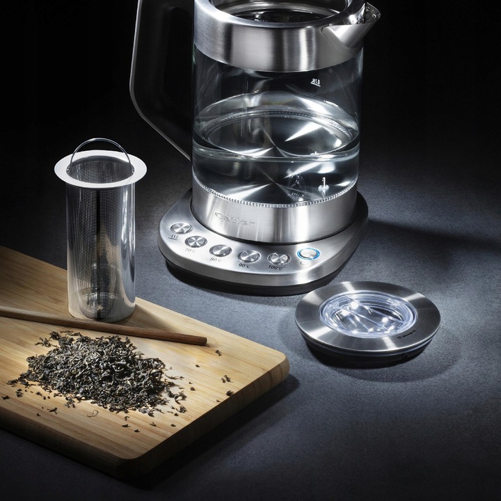 Czajnik Elektryczny Szklany z Podstawą Catler KE510 Poj 1,5L LED 2200W