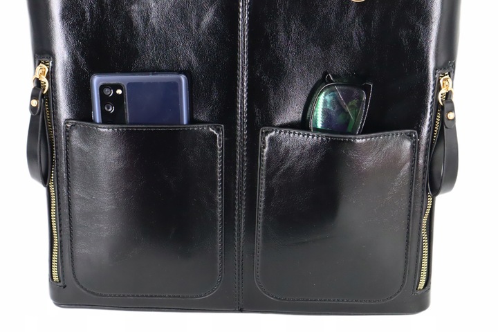 Torebka damska klasyczna teczka duża A4 wiele kieszeni wielozadaniowa