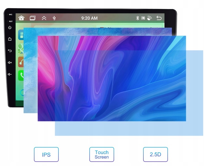 RADIO SAMOCHODOWE 2 DIN 4GB/64GB ANDROID AUTO CARPLAY ANDROID 13 RDSDSP 10"