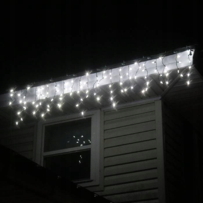 SOPLE ZEWNĘTRZNE 100 LED LAMPKI+FLASH ZIMNE IP44