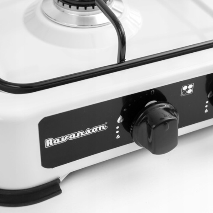 Kuchenka przenośna turystyczna nastawna RAVANSON K 02 T biała